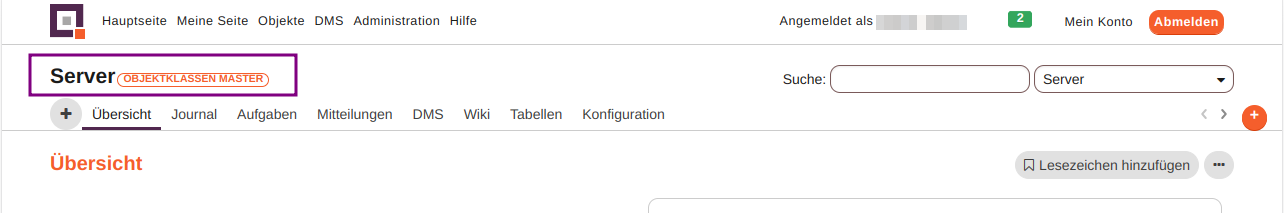 objektklassen markierung