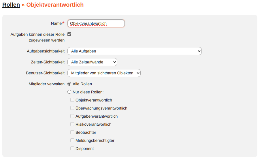 Rollen und Rechte » Allgemein