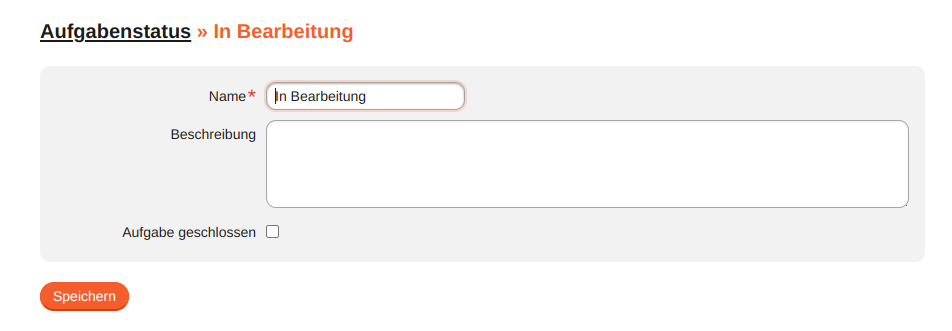 Aufgabenstatus bearbeiten