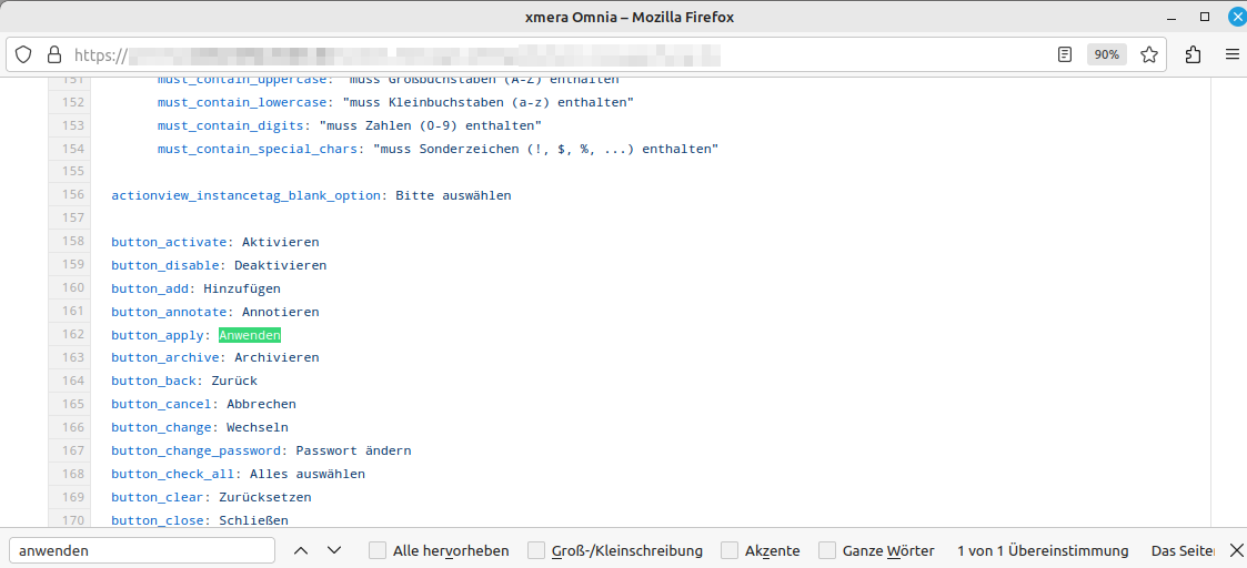 eigene bezeichnungen yaml suche