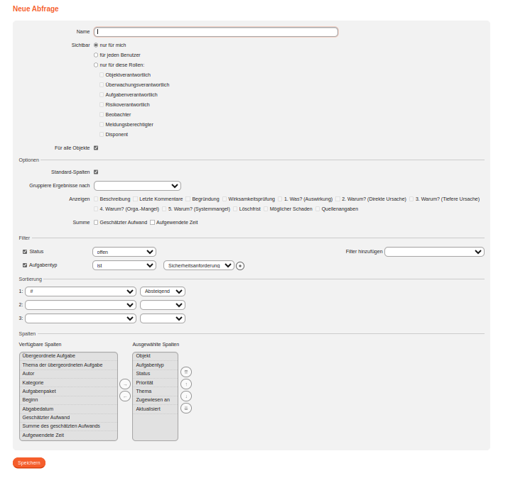 einfuehrung abfrage maske