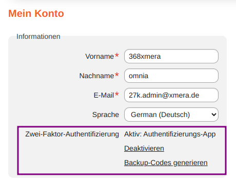 individuell konto mit 2f