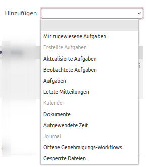 individuell meine seite block hinzufuegen