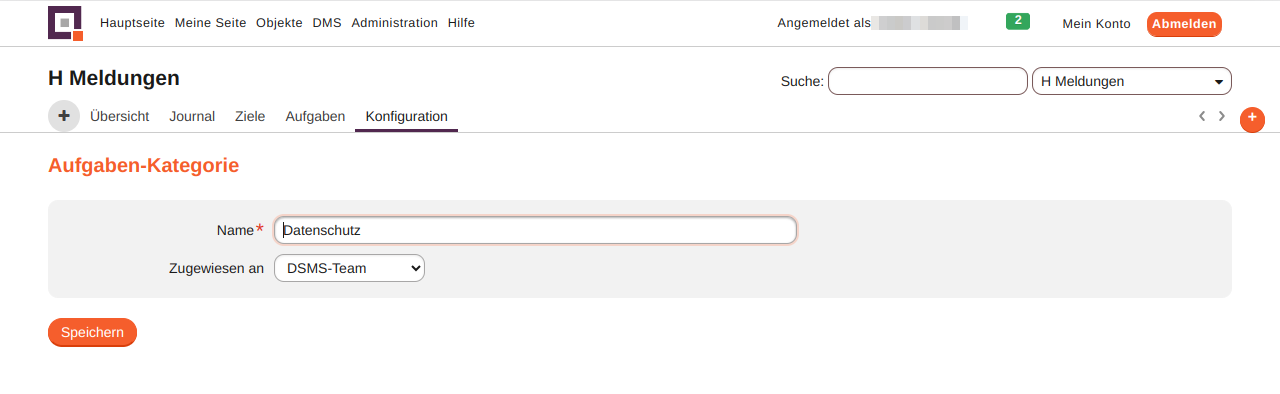 modul aufgaben kategorien bearbeiten