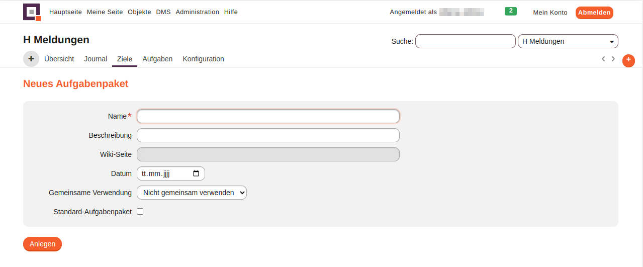 modul aufgaben paket neu