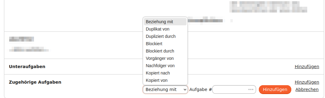 modul aufgaben zugehoerige hinzufuegen