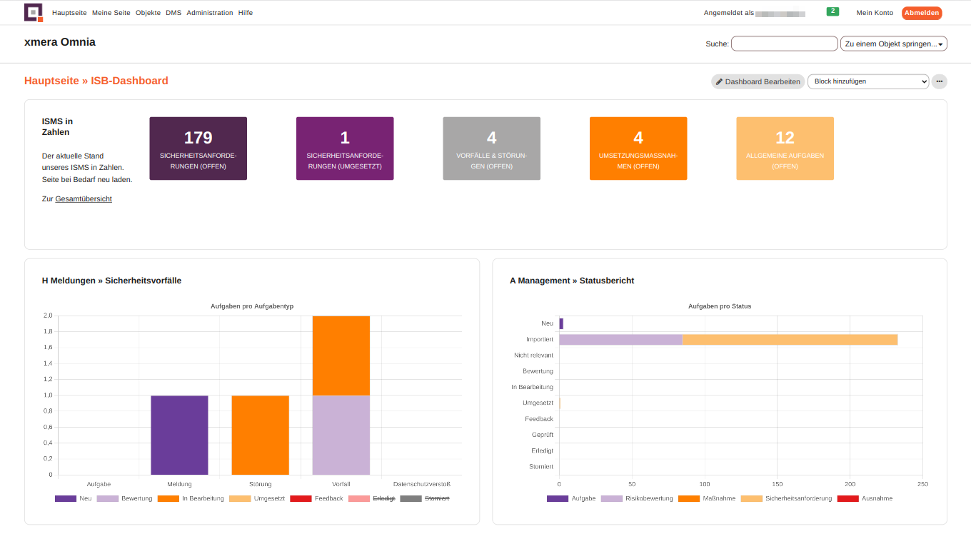 modul dashboard isb