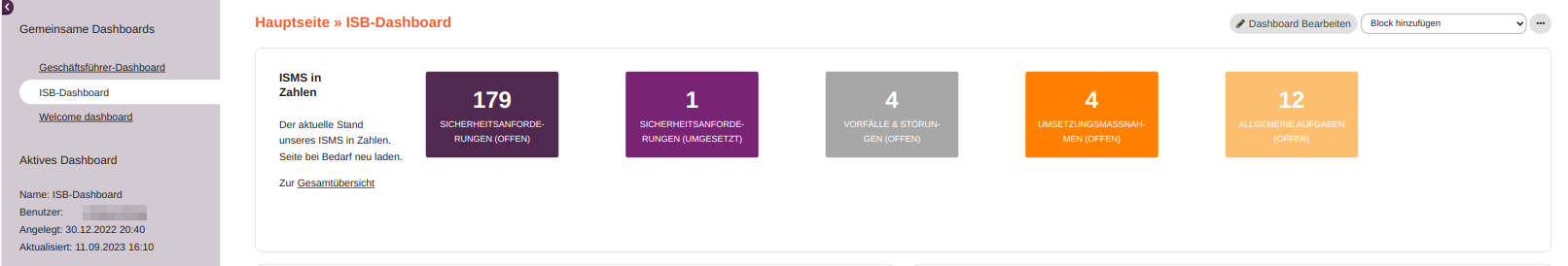 modul dashboard sidebar