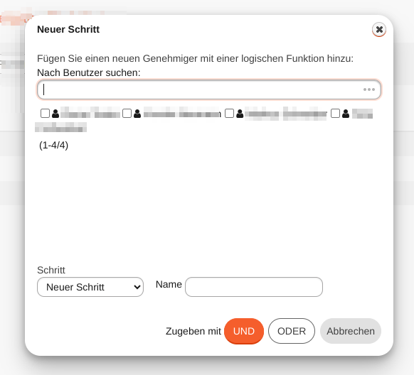modul dms workflow neuer schritt