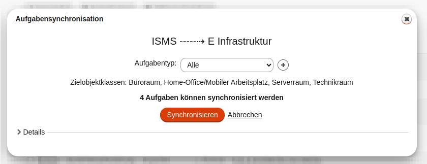 modul sync maske start