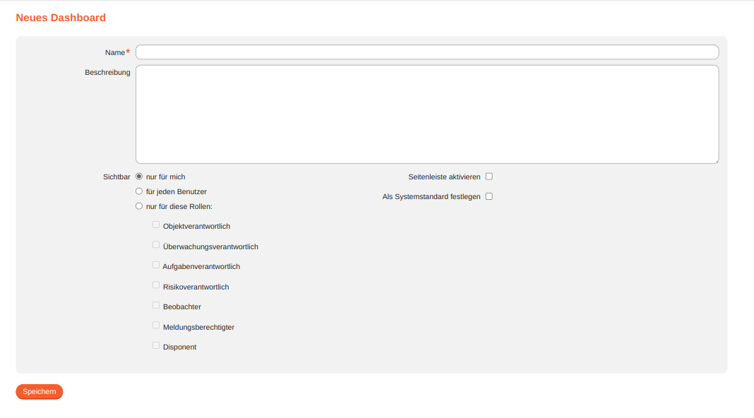 modul dashboard neu
