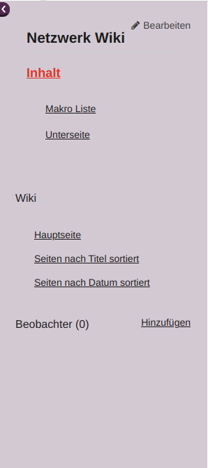 modul wiki sidebar manuell