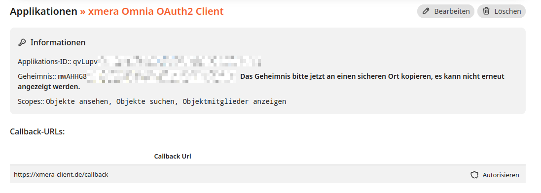 Applikationsübersicht